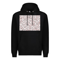 Black baseball seamless background  (3200x2400px) Premium Hoodie - Jasminsmagicworld