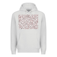 Dove Grey baseball seamless background  (3200x2400px) Premium Hoodie - Jasminsmagicworld
