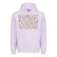 Lilac baseball seamless background  (3200x2400px) Premium Hoodie - Jasminsmagicworld
