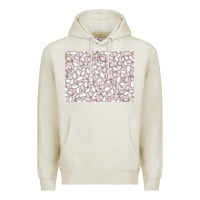 Oatmeal Heather baseball seamless background  (3200x2400px) Premium Hoodie - Jasminsmagicworld