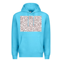 Ocean Blue baseball seamless background  (3200x2400px) Premium Hoodie - Jasminsmagicworld
