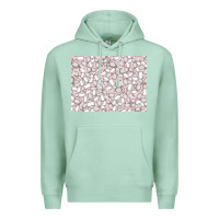 Seafoam baseball seamless background  (3200x2400px) Premium Hoodie - Jasminsmagicworld
