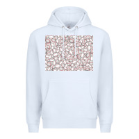 White baseball seamless background  (3200x2400px) Premium Hoodie - Jasminsmagicworld