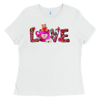 White Love Coffee Mug Valentines Day Ladies Tee - FaDigitalArtStudio