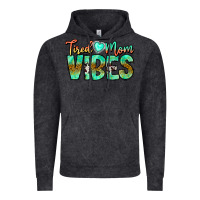 Vintage Black Tired Mom Vibes Vintage Hoodie - CowhideDigitalArt