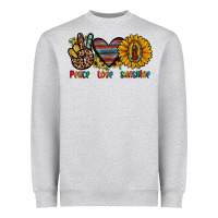 Peace Love Sunshine Heavyweight Sweatshirt | Teevron