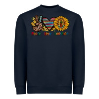 Navy peace love sunshine Heavyweight Sweatshirt - JahusDesignShop