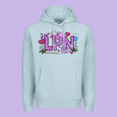 Valentine Lpn Premium Hoodie Designed By Cowhidedigitalart