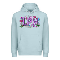 Blue Mist Valentine LPN Premium Hoodie - CowhideDigitalArt
