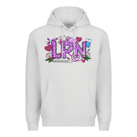 Dove Grey Valentine LPN Premium Hoodie - CowhideDigitalArt