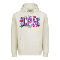 Oatmeal Heather Valentine LPN Premium Hoodie - CowhideDigitalArt