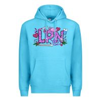 Ocean Blue Valentine LPN Premium Hoodie - CowhideDigitalArt
