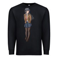 Black mai sakurajima Premium Sweatshirt - DesigneFamous