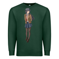 Sports Green mai sakurajima Premium Sweatshirt - DesigneFamous