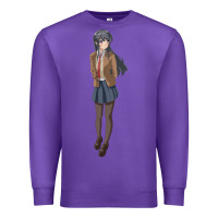 Purple mai sakurajima Premium Sweatshirt - DesigneFamous