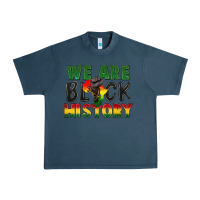 Midnight Navy we are black history Urban Heavy Tee - FaDigitalArtStudio