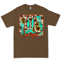 Cacao Scorpio turquoise cowhide Premium Tee - RanaPortraitStore