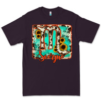Plum Scorpio turquoise cowhide Premium Tee - RanaPortraitStore
