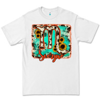 White Scorpio turquoise cowhide Premium Tee - RanaPortraitStore