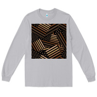 Moon Dust melanin american flag seamless pattern Long Sleeve Tee - BundleAndBundleShop