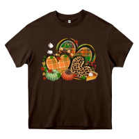 Chocolate Brown fall heart Heavy Core Tee - CowGirlArtShop