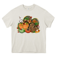 Cream fall heart Heavy Core Tee - CowGirlArtShop