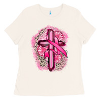 Bone breast cancer cross Ladies Tee - FaDigitalArtStudio