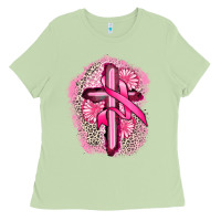 Matcha breast cancer cross Ladies Tee - FaDigitalArtStudio