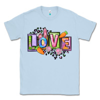 Dusty Blue Easter love Happy Easter Day Classic Tee - CowGirlArtShop