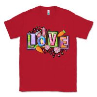 Red Easter love Happy Easter Day Classic Tee - CowGirlArtShop