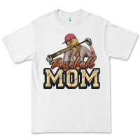 White Baseball mom Premium Tee - HowdyJamesFarm