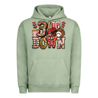 Pigment Oil Green three up three down baseball Urban Hoodie - Jasminsmagicworld