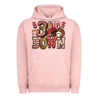 Pigment Salmon three up three down baseball Urban Hoodie - Jasminsmagicworld