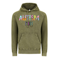 Vintage Olive Titi Pretty Art Autism Mom Vintage Hoodie - CowhideDigitalArt