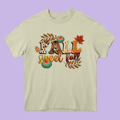 Fall Sweet Fall Heavy Core Tee Designed By Cowgirlartshop