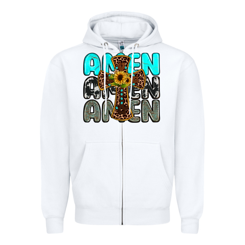 Amen Zipper Hoodie by JahusDesignShop | Teevron