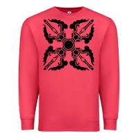 Cardinal trippy psychedelic rave sacred geometry Premium Sweatshirt - DesigneFamous