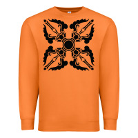 Carrot trippy psychedelic rave sacred geometry Premium Sweatshirt - DesigneFamous