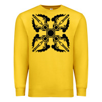 Lemon trippy psychedelic rave sacred geometry Premium Sweatshirt - DesigneFamous