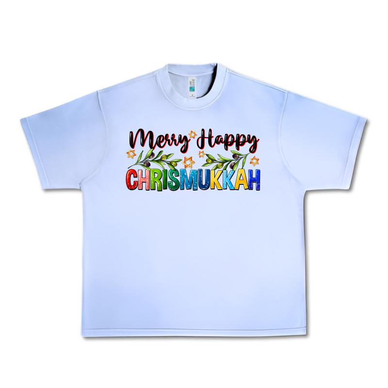 Merry Happy Chrismukkah With Olive Branch Urban Heavy Tee by FaDigitalArtStudio | Teevron