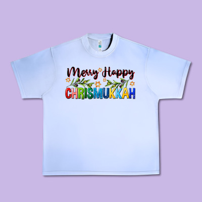 Merry Happy Chrismukkah With Olive Branch Urban Heavy Tee Designed By Fadigitalartstudio