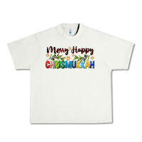 Pistachio merry happy chrismukkah with olive branch Urban Heavy Tee - FaDigitalArtStudio