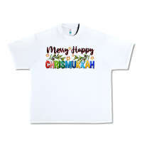White merry happy chrismukkah with olive branch Urban Heavy Tee - FaDigitalArtStudio