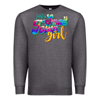 Charcoal Heather just a small town girl Premium Sweatshirt - JahusDesignShop