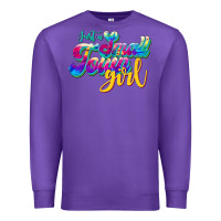 Purple just a small town girl Premium Sweatshirt - JahusDesignShop