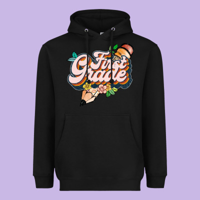 First Grade Heavyweight Hoodie Designed By Jahusdesignshop