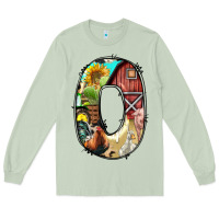 Farm Life Alphabet Lowercase Letters O Long Sleeve Tee | Teevron