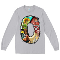 Moon Dust farm life alphabet lowercase letters o Long Sleeve Tee - BundleAndBundleShop