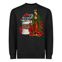 Our Lady Of Guadalupe Coffee Heavyweight Sweatshirt | Teevron