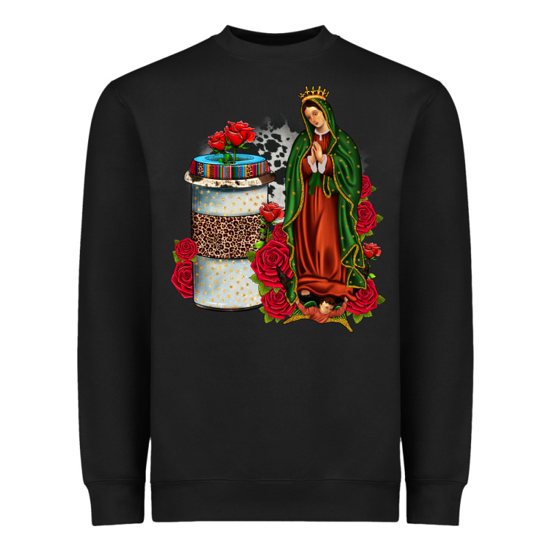 Our Lady Of Guadalupe Coffee Heavyweight Sweatshirt by JahusDesignShop | Teevron